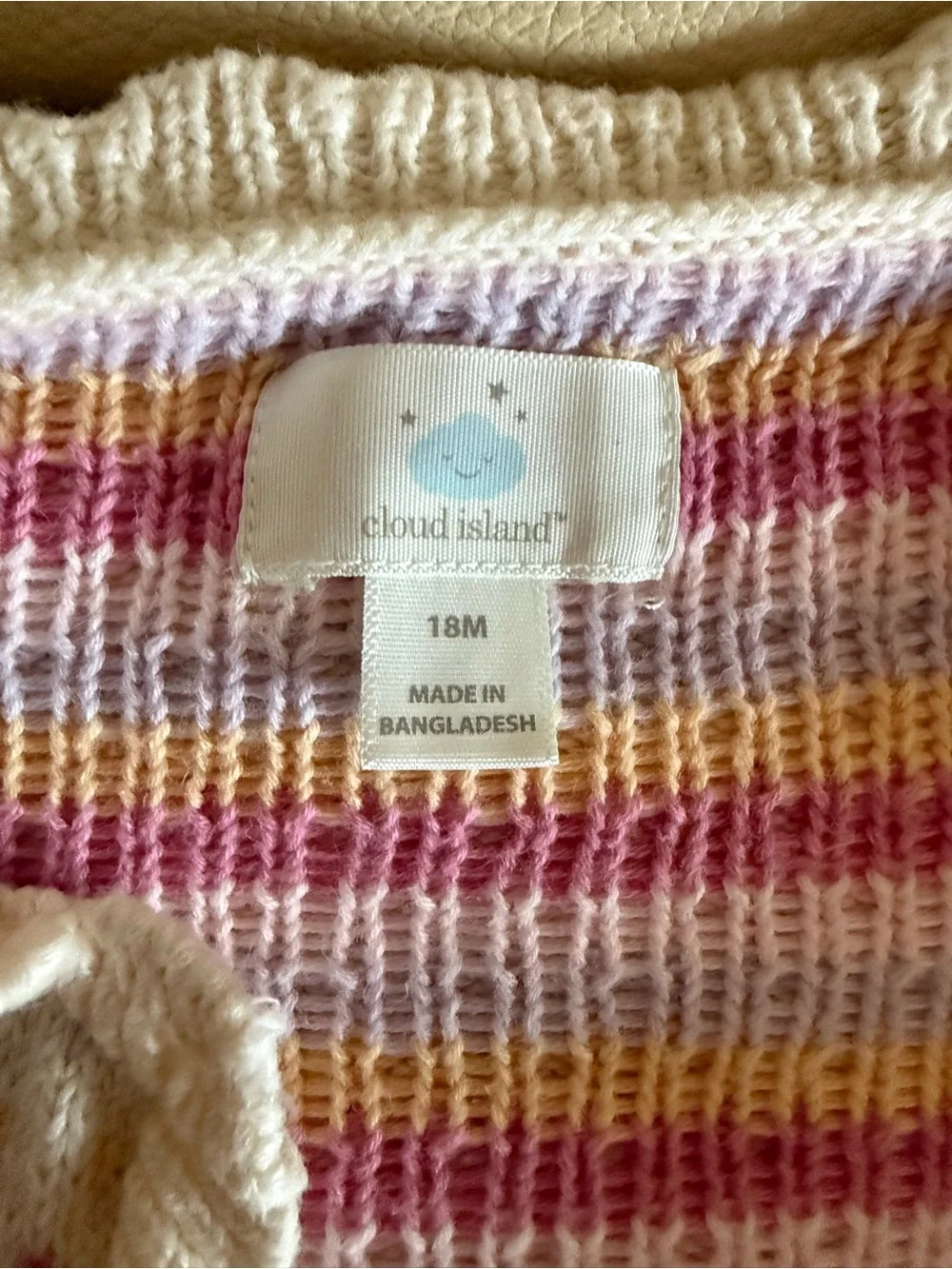 cloud island cream knit